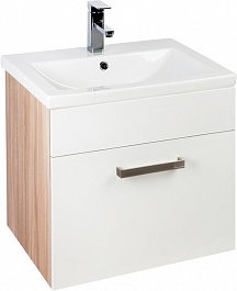 Iddis Мебель для ванной Mirro 50 подвесная белая/ясень шимо – фотография-3